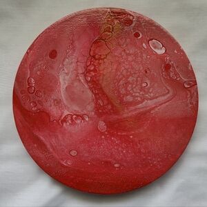 Original Acrylic Art - Round 8" x  8" Canvas